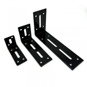 블랙 앵글 코너 브라켓 L자형 직각 선반대 꺽쇠 철물 GA S(80x40x30mm)