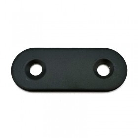 블랙 라운드 평철 스텐 40x16mm EC