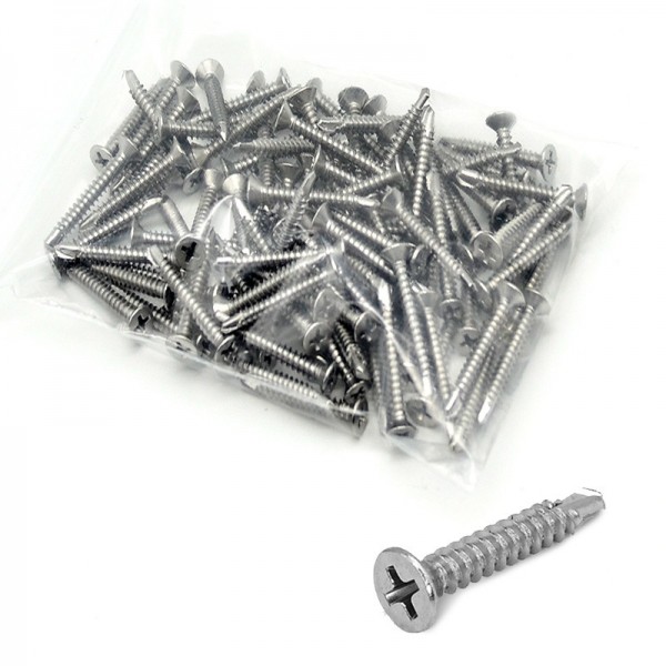 직결 스텐피스 나사 접시머리 (SUS 401) AC 4.2x19mm 100개
