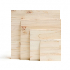소품제작용 히노끼 집성목재 목공 교육용 스트링아트재료 편백나무 18mm 100x100mm