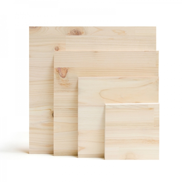 소품제작용 히노끼 집성목재 목공 교육용 스트링아트재료 편백나무 18mm 100x100mm